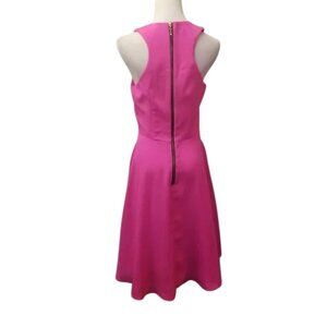 Naven pink racerback Vibrant Pink Sleeveless Dress with Gold Zipper size 6 (319)